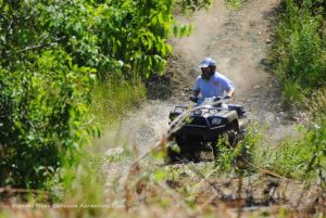 ATV on rocky trail at Burning Rock Outdoor Adventure Park, Sophia, WV, Hatfield & McCoy Region