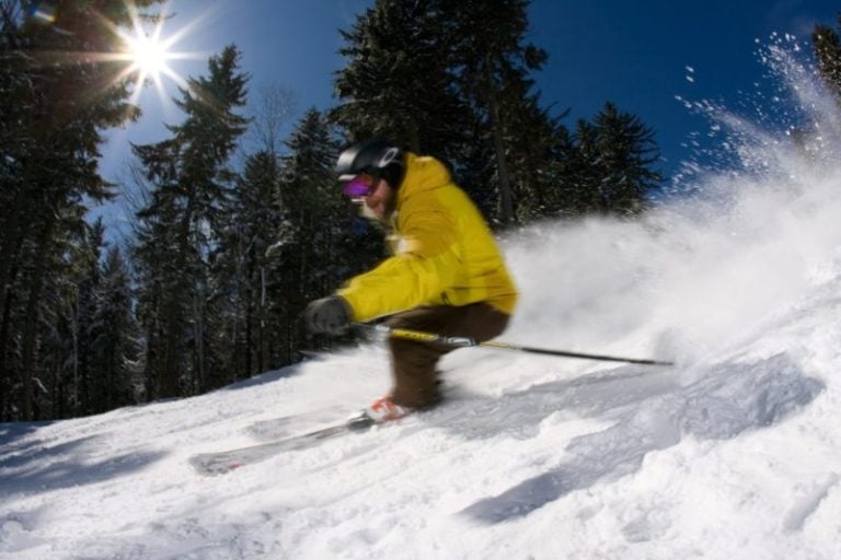 Skier at Snowshoe Mountain, West Virginia