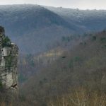 Snow at Seneca Rocks, Pendleton County, Potomac Branches Region