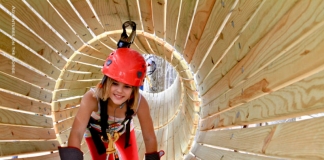 Tunneling through treetops, Adventures on the Gorge