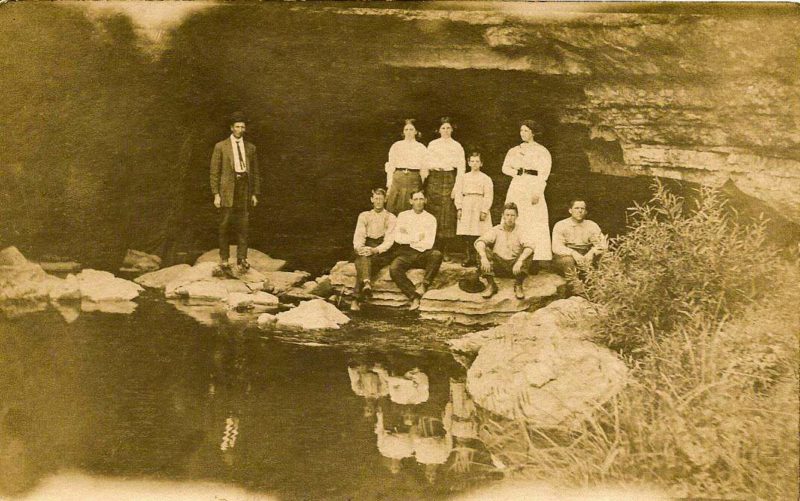 Picnic at Sinks of Gandy, c. 1908
