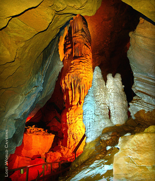 Caving exhibit at Lost World Caverns, Lewisburg, WV, Greenbrier County, Greenbrier Valley Region