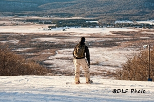 Snowboarder at Timberline, Canaan Valley, Tucker County, Allegheny Highlands Region