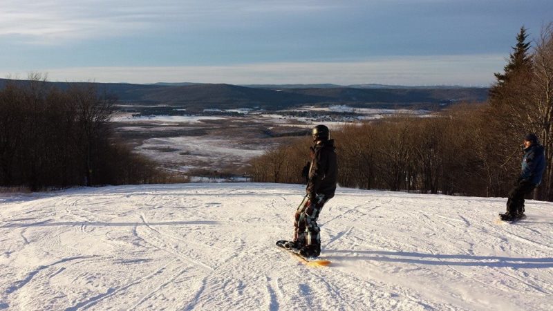 Snowboarders at Timberline Resort, Canaan Valley, Tucker County, Allegheny Highlands Region