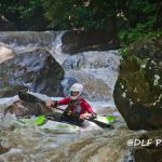 Kayaker on Deckers Creek, Morgantown, West Virginia, Monongalia County, Monongahela Valley Region