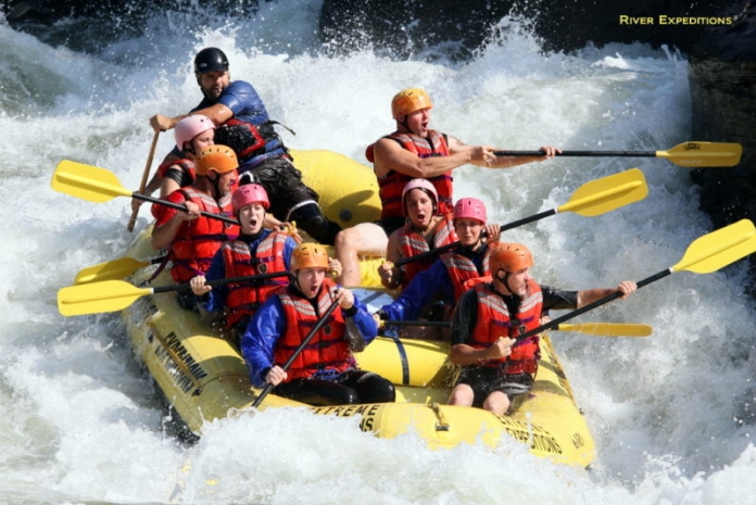 Raft-load on Gauley River Raftload on Gauley River, River Expeditions