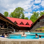Guests enjoy a soak at River Expeditions