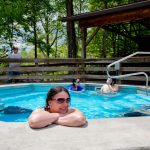 Rafters soak after an excursion at River Expeditions, Fayetteville, New River Gorge Region