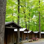Cabins welcome rafters at River Expeditions, Fayetteville, New River Gorge Region
