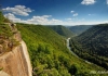 New River from Thunder Buttress, Fayette County, New River Gorge Region