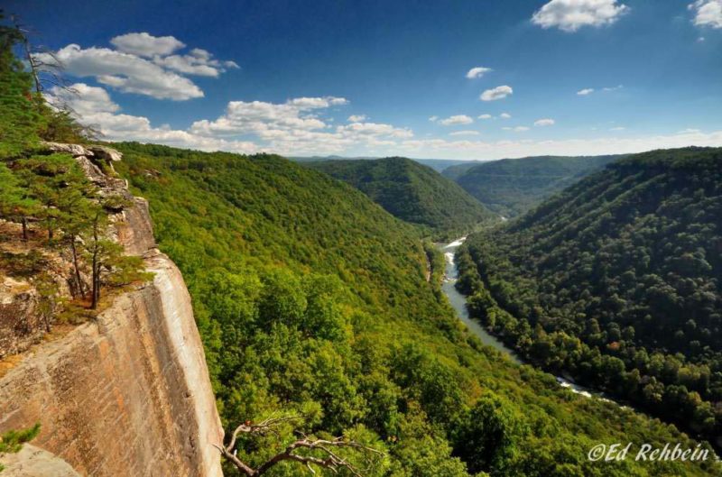 New River from Thunder Buttress, Fayette County, New River Gorge Region