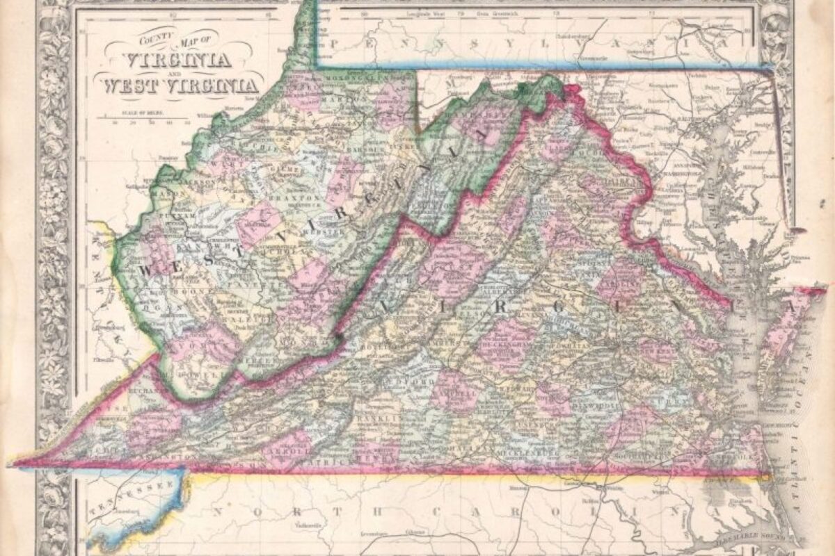 1863 map reveals change in the West Virginia landscape - West Virginia ...