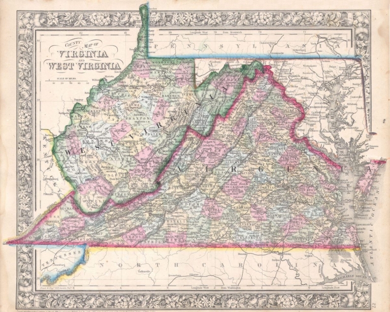 1863 map reveals change in the West Virginia landscape