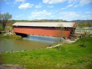 Mud River Covered Bridge, Milton, Cabell County, Metro Valley Region
