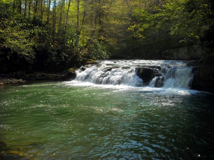 Lower Falls on Glade Creek Lower Falls on Glade Creek