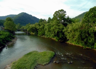 Guyandotte River at Logan, West Virginia, Logan County, Hatfield & McCoy Region