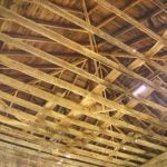 Interior of pavilion roof at Blue Sulphur Springs