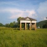 Decay on entablature at Blue Sulphur Springs