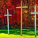 Crosses near Affinity, West Virginia