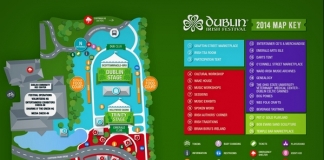 Map of Dublin Irish Festival 2014