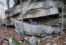 Dave Sibray searches cliffs for clues regarding a tragedy that killed two West Virginia hunters in the late 1800s.