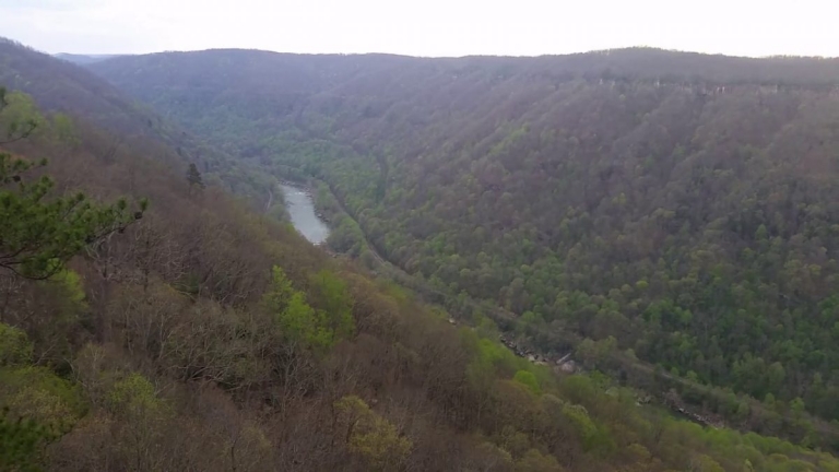 David Sibray visits rim of New River Gorge, centerpiece of national park