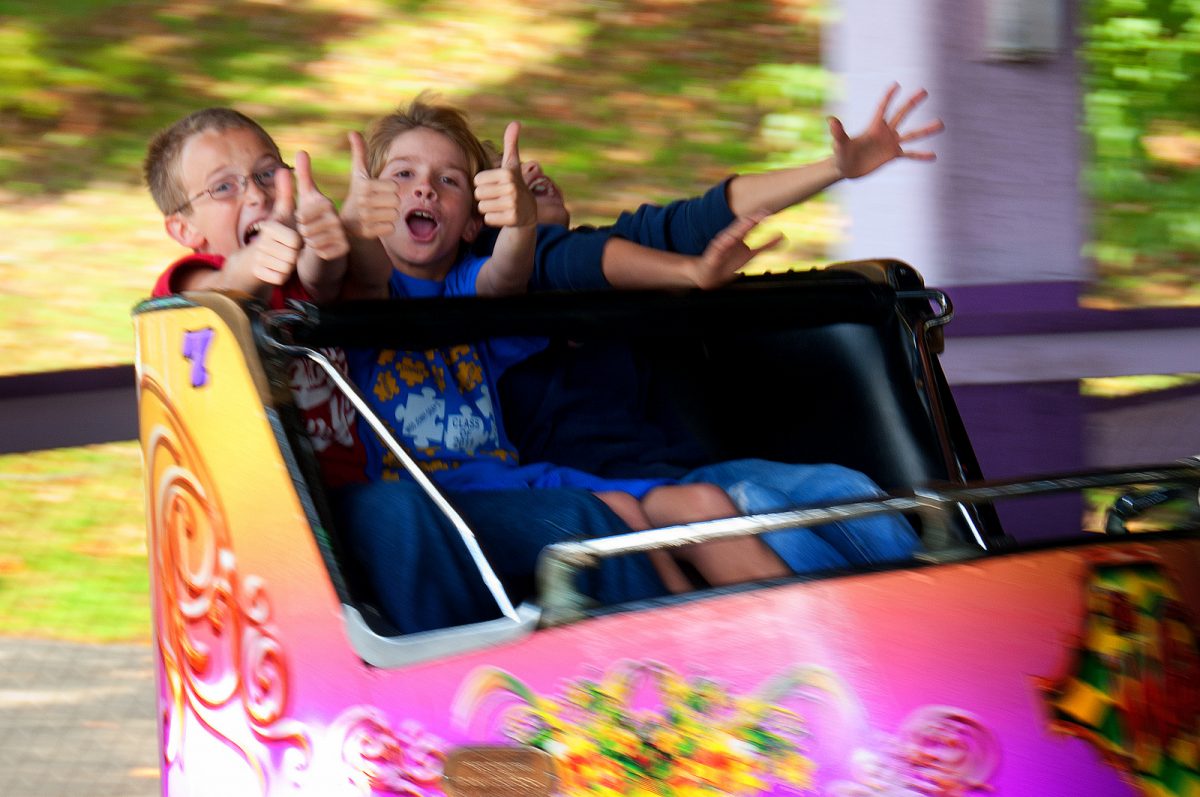 Children enjoy discounted rides at Camden Park