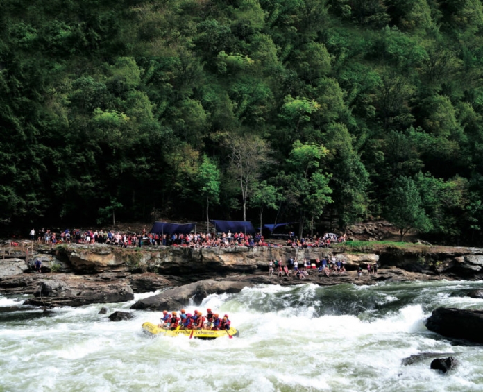 River Expeditions Camp on Gauley River