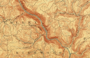 Topographic Map of Upper Cheat River Canyon