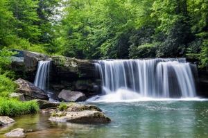 Birch River drops over a falls. Photo courtesy Rick Burgess.