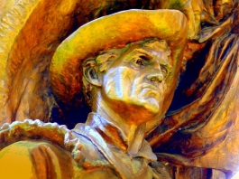 Mountaineer Statue Detail