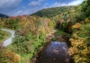The Williams River edges along the Highland Scenic Highway in Pocahontas County.