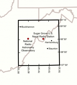 The National Radio Quiet Zone includes much of eastern West Virginia.