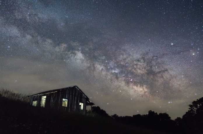 Calhoun County at Night The Milky Way travels across the sky above Calhoun County.