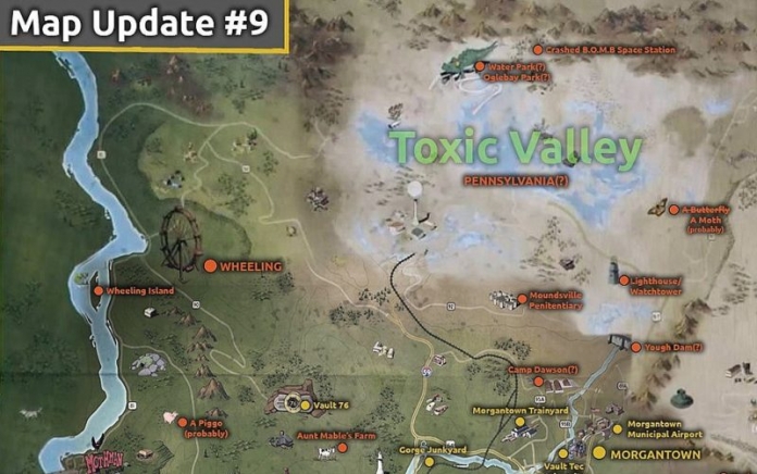 Fallout Map of Toxic Valley Highlights from the Fallout 76 of Toxic Valley may reveal as much about West Virginia's Chemical Valley.