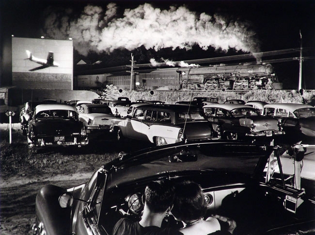 Hotshot Eastbound (1956), taken at a drive-in theater in Iaeger, West Virginia, was used in O. Winston Link's book Steam, Steel & Stars.