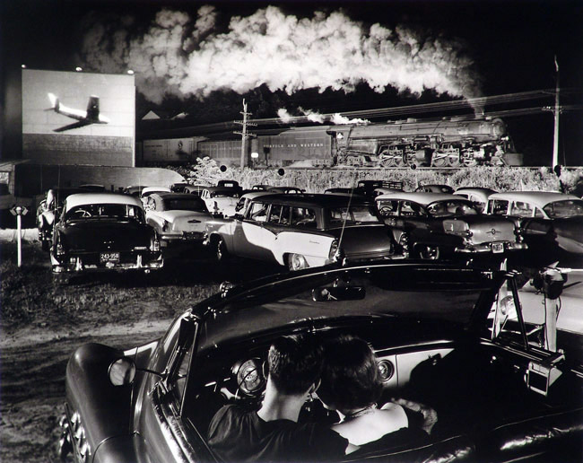 Hotshot Eastbound (1956), taken at a drive-in theater in Iaeger, West Virginia, was used in O. Winston Link's book Steam, Steel & Stars.