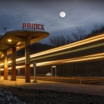 Prince Passenger Station at Night