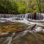 Mash Fork Falls by Sanger