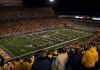 WVU fans take in a game at Mountaineer Field in Morgantown, West Virginia.
