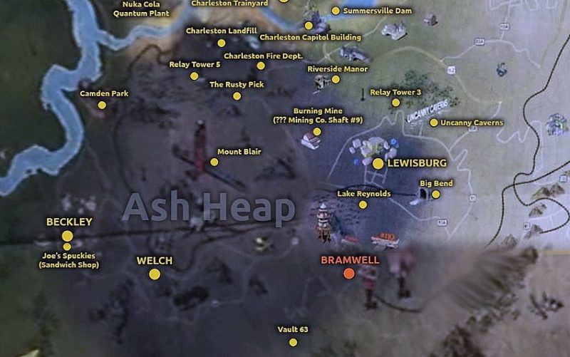 rotary germ Harden Mapping Fallout 76: John Barton explores The Ash Heap - West Virginia  Explorer
