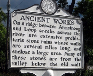 A historic marker along U.S. 60 promotes the location of the Mount Carbon Walls.