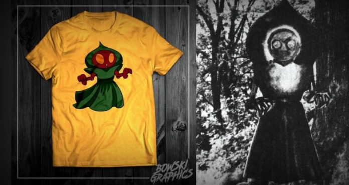 Flatwoods Monster T-shirt by Bowski Graphics A Flatwoods Monster T-shirt is one of many being marketed by Bowski Graphics.