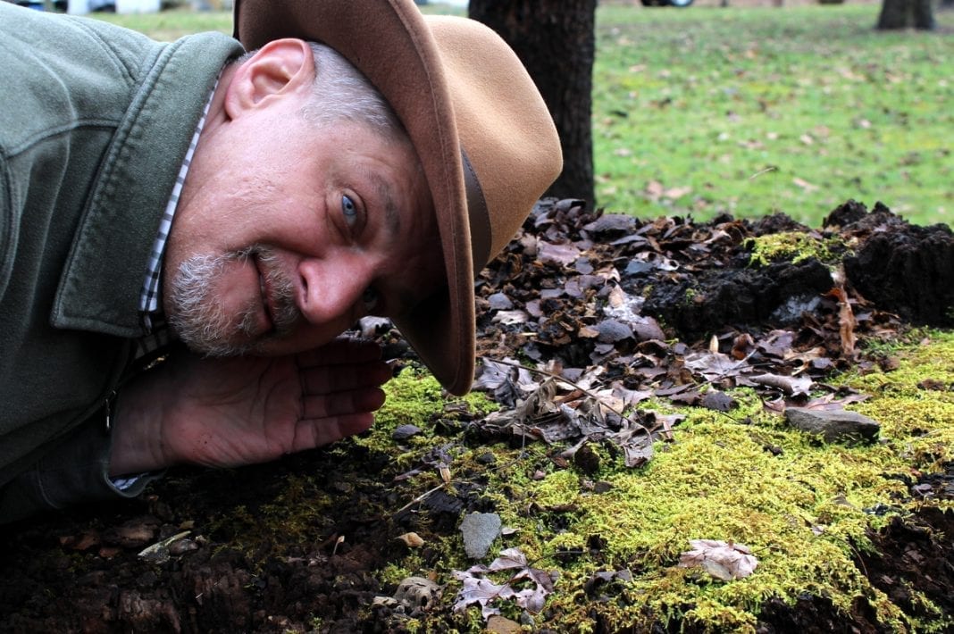 David Sibray listens for 