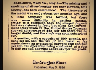 Wirt and Jackson counties experienced a failed silver rush in the late 1800s.