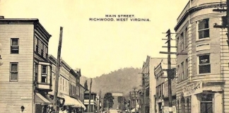 Richwood, West Virginia (WV) in 1910 was the center of a booming timber industry.