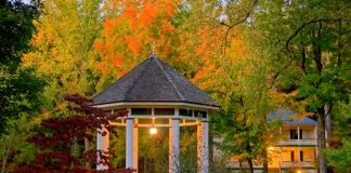 Nothing compares to an old-fashioned bandstand, still at center of activity at Capon Springs.