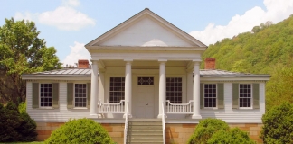 The first board-built home in Charleston, the Craik-Patton House still stands near Daniel Boone Park.