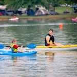 Flat-water kayaking on Summersville Lake