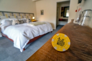 Guests who lodge at The Billy Motel receive a Billy Bar token. Photo courtesy Brian Sarfino.